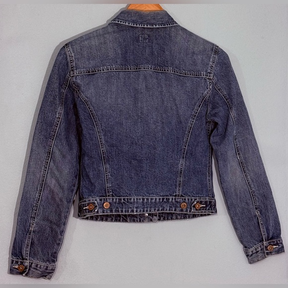 GAP Y2K Denim Trucker Jacket Women’s Vintage SzSm - Picture 2 of 10